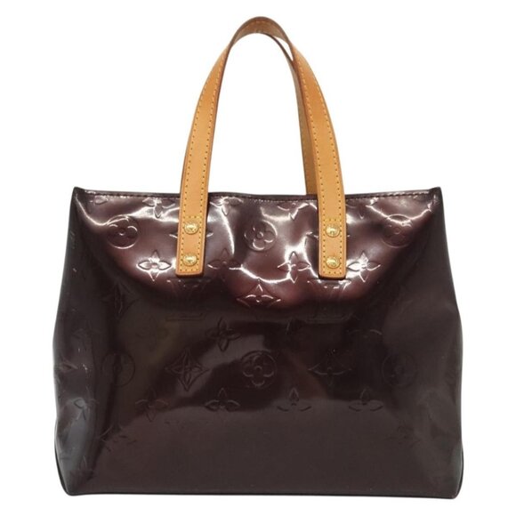 LOUIS VUITTON Monogram Vernis Reade PM Hand Bag Amarante - Picture 14 of 16